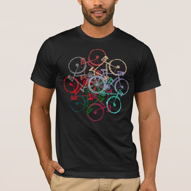Circle of Colour Bicycles  T-Shirt (Front)
