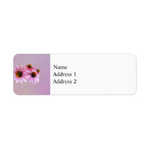 Circle of Coneflowers Return Address Label