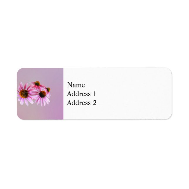 Circle of Coneflowers Return Address Label (Front)