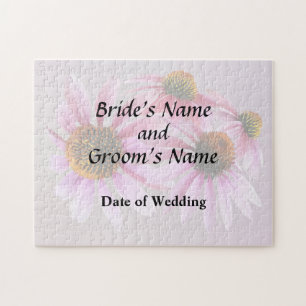 Circle of Coneflowers Wedding Products Jigsaw Puzzle