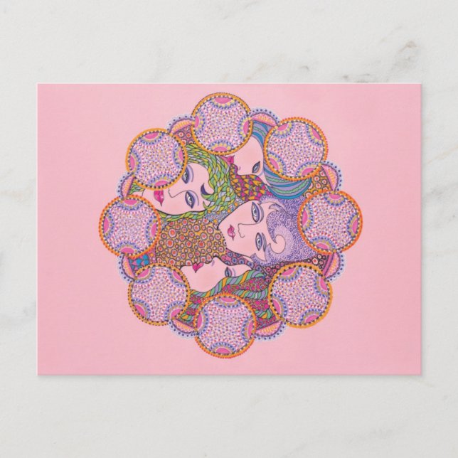 Circle of Feminine Grace Postcard (Front)