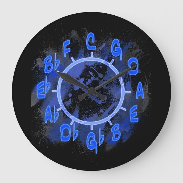 Circle of Fifths Wall Clock (Front)