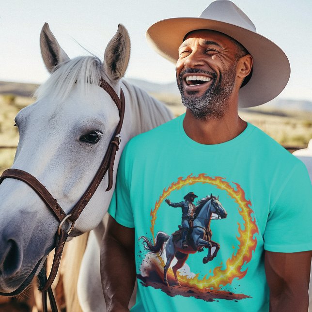 circle of fire Cowboy Reiter T-Shirt (Creator Uploaded)