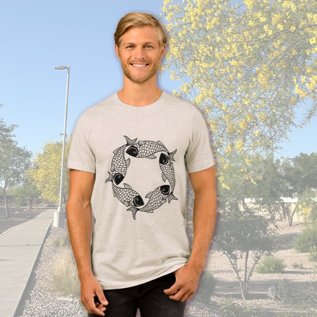 Circle of Fish  T-Shirt Tri-Blend Shirt (Creator Uploaded)