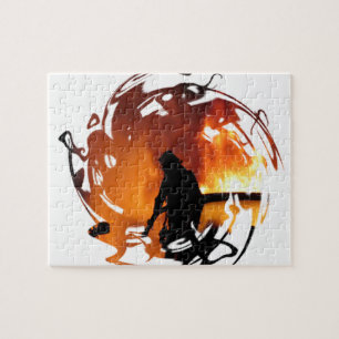 Circle Of Flames Jigsaw Puzzle