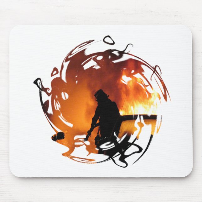 Circle Of Flames Mouse Pad (Front)