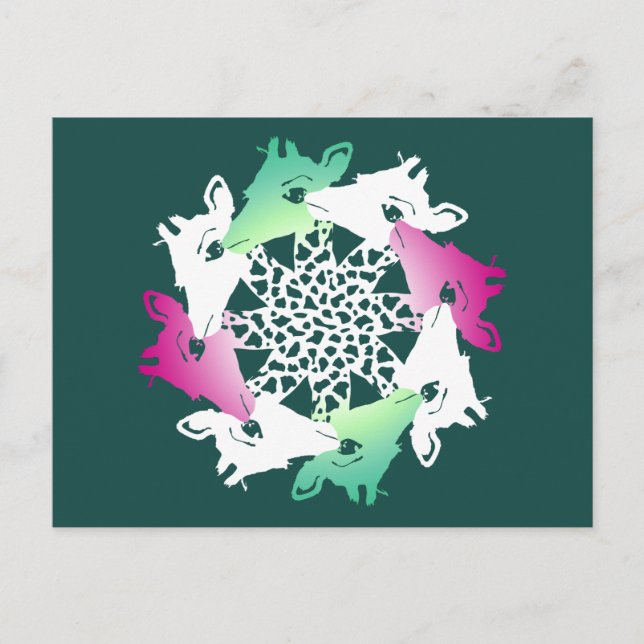 circle of giraffes postcard (Front)