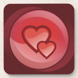 Circle of Hearts Cork Coaster
