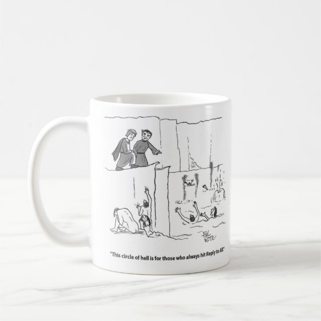 Circle of hell for those who Reply to All mug (Left)