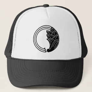 Circle of japanese ginger with vines trucker hat