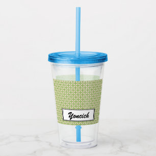 Circle of Leaves by Kenneth Yoncich Acrylic Tumbler