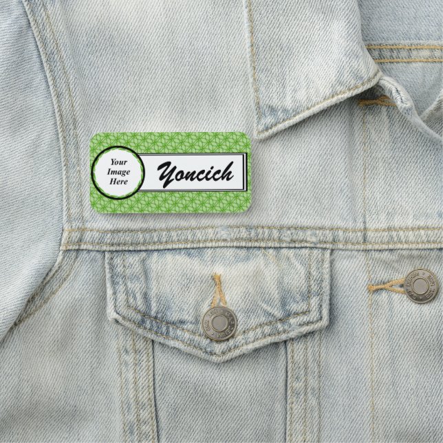 Circle of Leaves by Kenneth Yoncich Name Tag (In Situ)