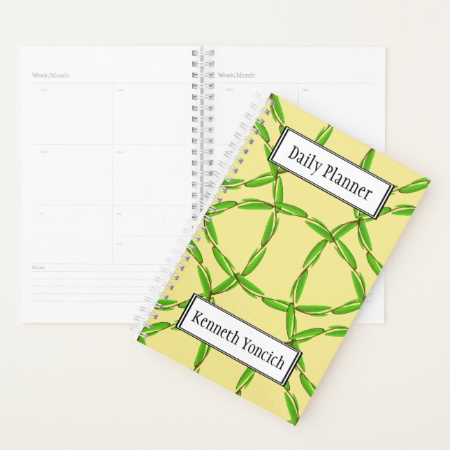 Circle of Leaves by Kenneth Yoncich Planner (Display)