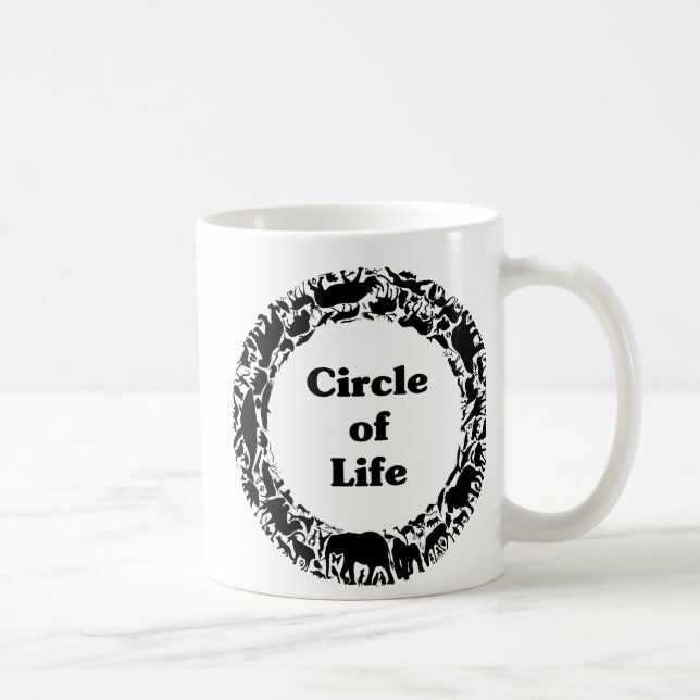 Circle of life coffee mug (Right)