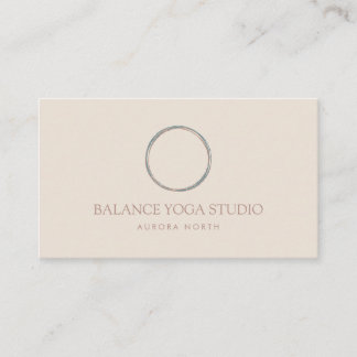 Circle of Life Symbol Yoga Instructor Customised Business Card