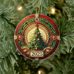 Circle of Light – Christmas Tree Blessing 2025” Ceramic Ornament