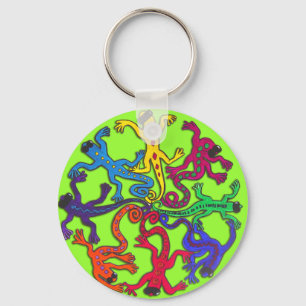 Circle of Lizards Key Ring