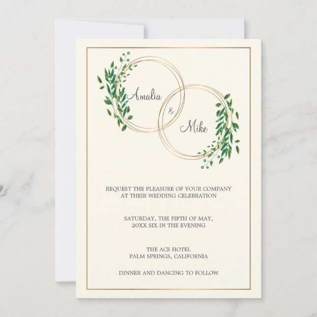 Circle of Love | Wedding Invitation (Front)