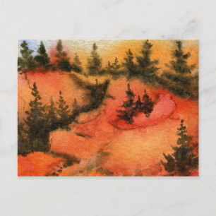 "Circle of Pines" Country Roads Postcard