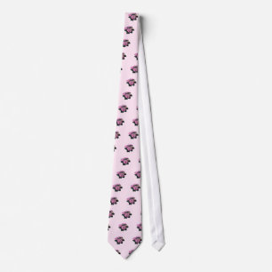 Circle of Pink Hydrangea Tie