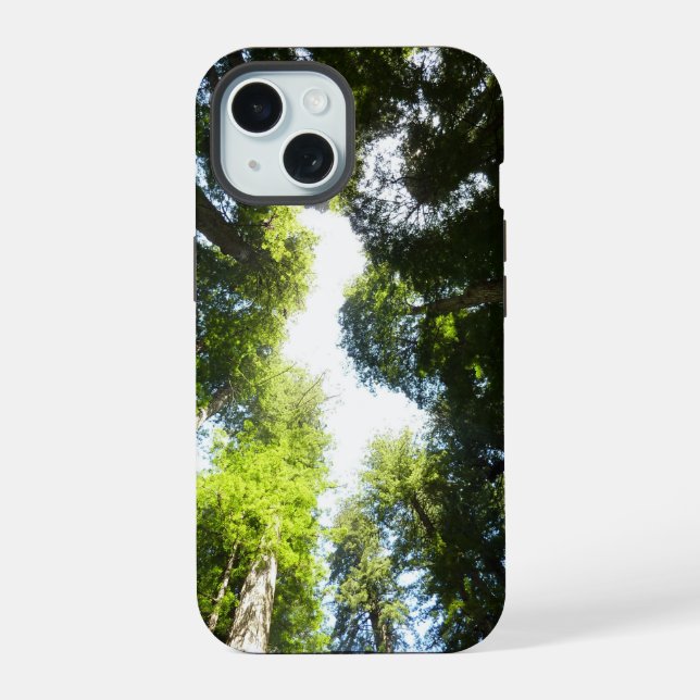 Circle of Redwood Trees at Redwood National Park iPhone 15 Case (Back)