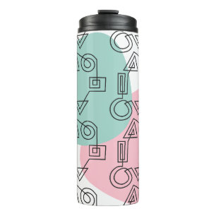Circle of Shapes Thermal Tumbler