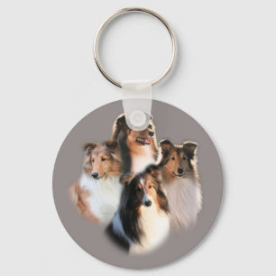 Circle of Shelties Keychain
