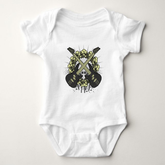 Circle of Skulls Baby Bodysuit (Front)