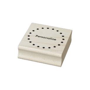 Circle of Stars Rubber Stamp