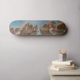 Circle of Stones Lake Tahoe Impressionism Skateboard