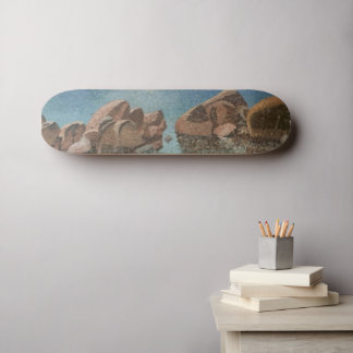 Circle of Stones Lake Tahoe Impressionism Skateboard