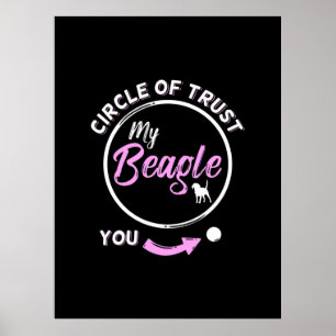 Circle Of Trust Is My Beagle Dog Poster