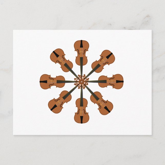 Circle of Violins Postcard (Front)