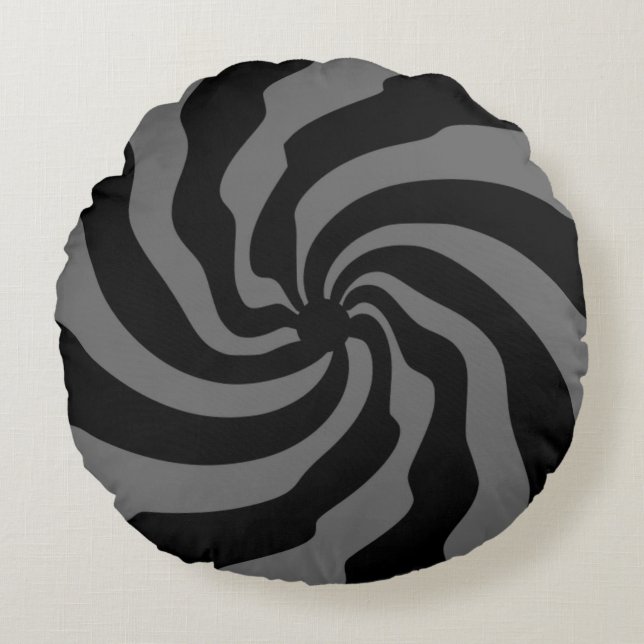 CIRCLE OF WAVES ROUND CUSHION (Front)