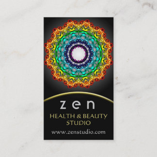 Circle Ornament Mandala Art, Business Card