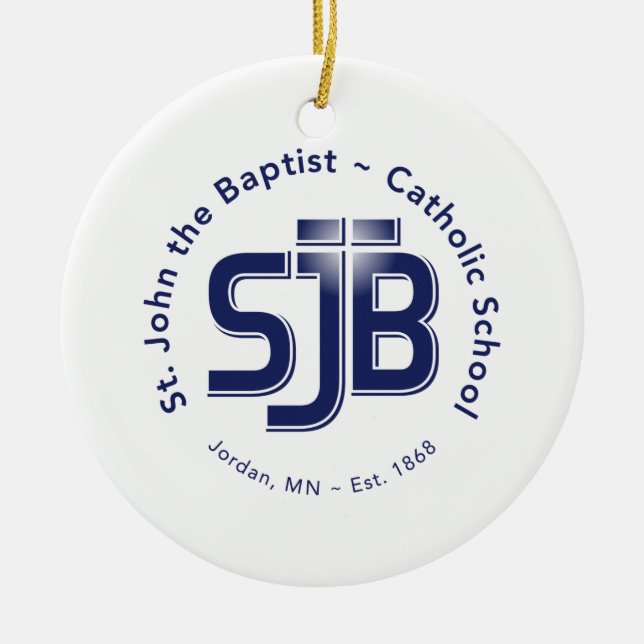 Circle Ornament w/ SJB Logo (Front)