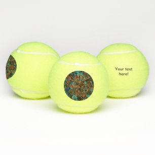 Circle paint abstract design tennis balls