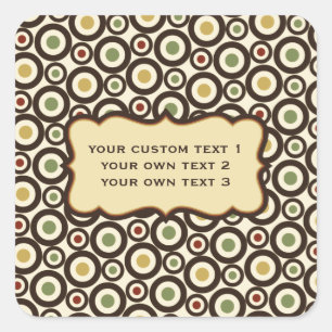 Circle pattern background custom stickers