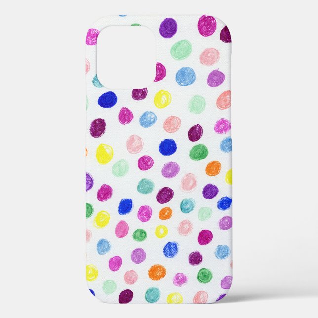 Circle Pattern Colourful Rainbow Marker Ink Case-Mate iPhone Case (Back)