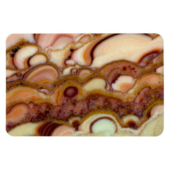 Circle Pattern Of Onyx Stone Magnet (Horizontal)