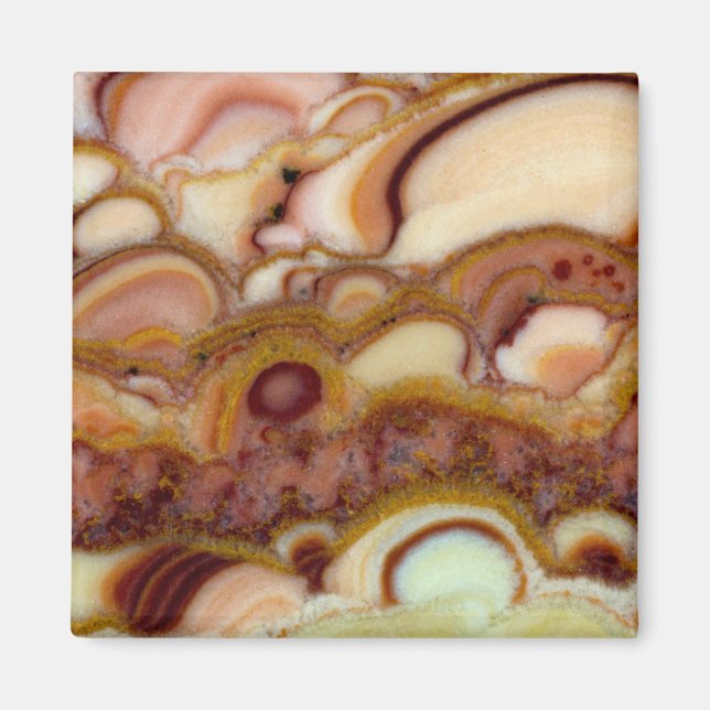 Circle Pattern Of Onyx Stone Magnet (Front)