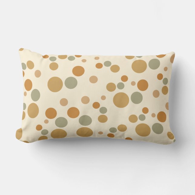 circle patterned lumbar cushion (Front)