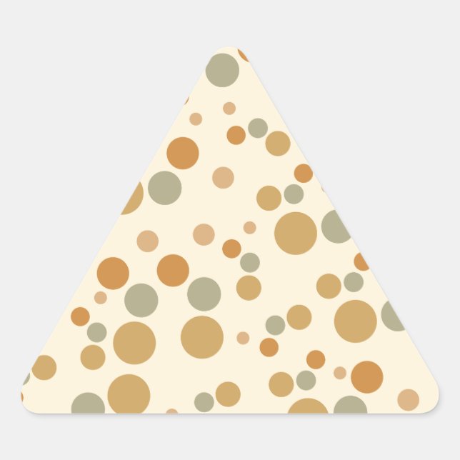 circle patterned triangle sticker (Front)