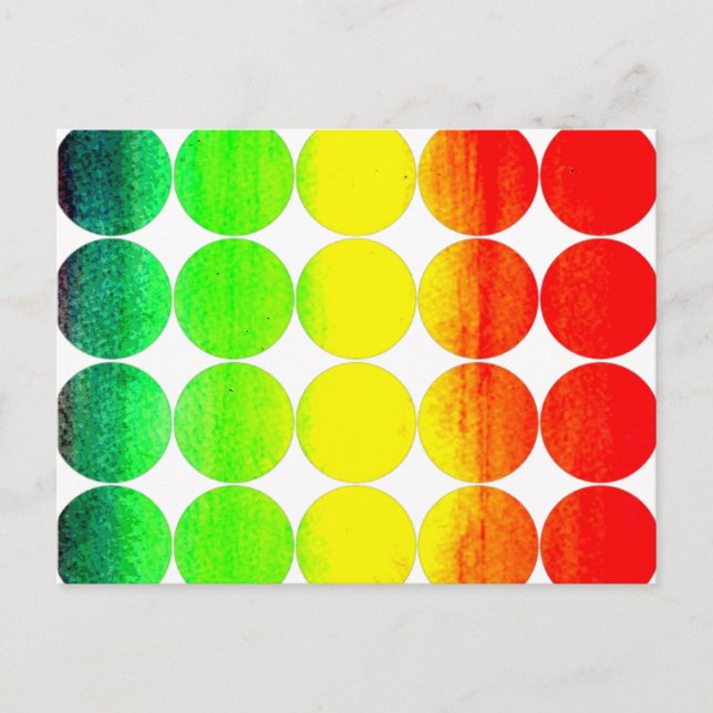 Circle Photo Postcard Rainbow (Front)