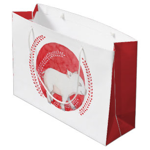 Circle Pig Large Gift Bag