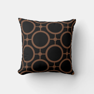 Circle Polka Dot Stripe Geometric Pattern Nutshell Cushion