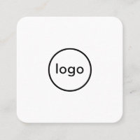 Circle professional white add your custom logo