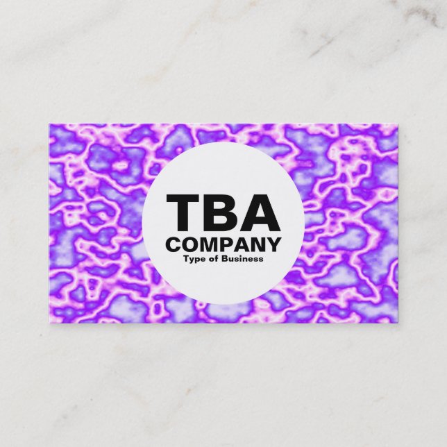 Circle - Purple Plasma Business Card (Front)