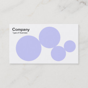 Circle Series - Powder Blue on White Business Card