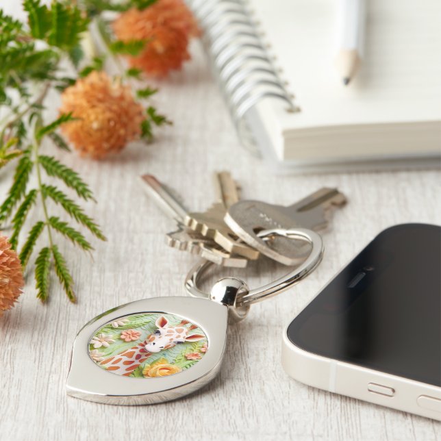 Circle (single-sided) key ring (Side)